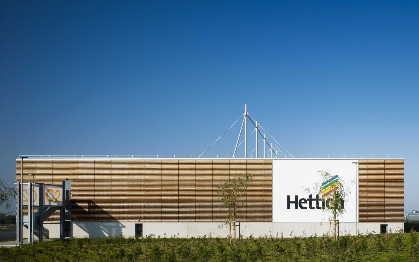 energieoptimierter Industriebau in Holz