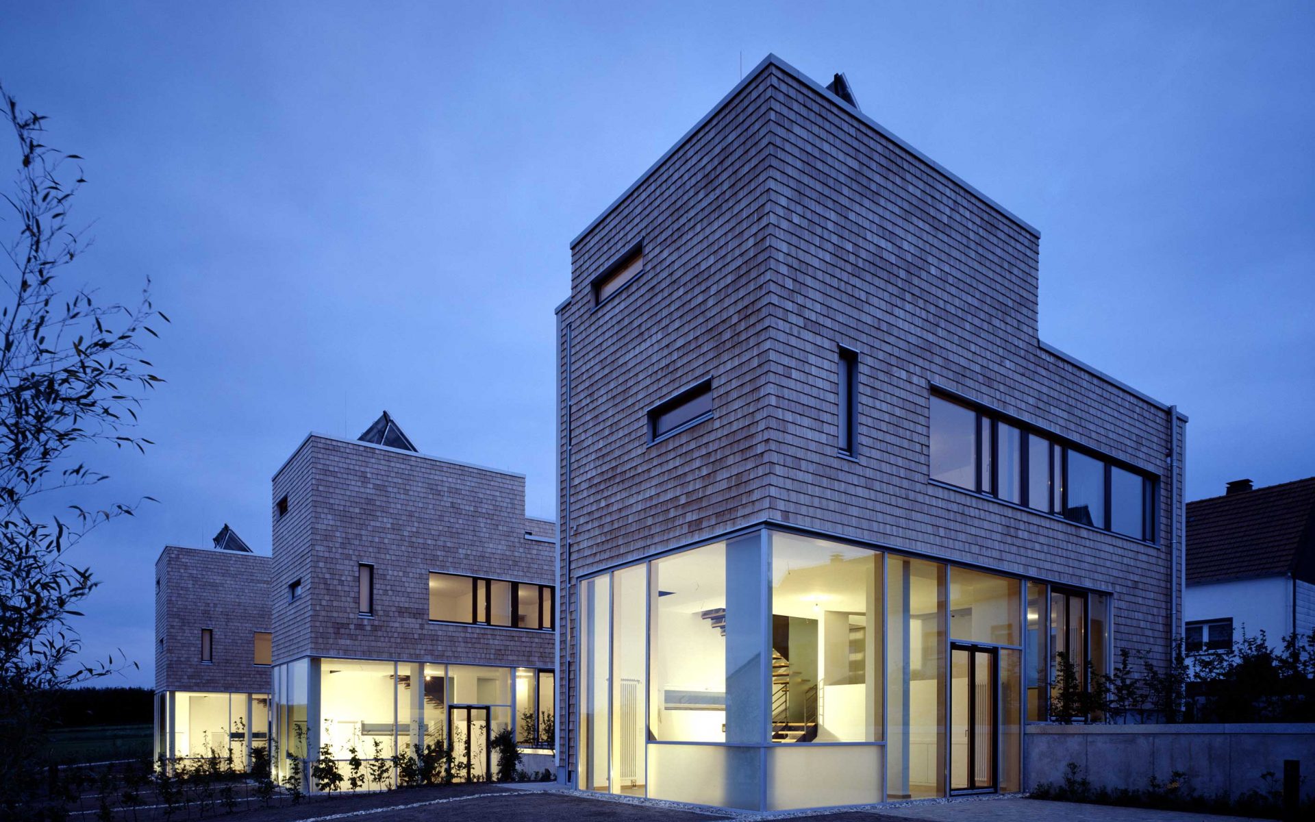 Drei Häuser in Reihe - Banz + Riecks Architekten